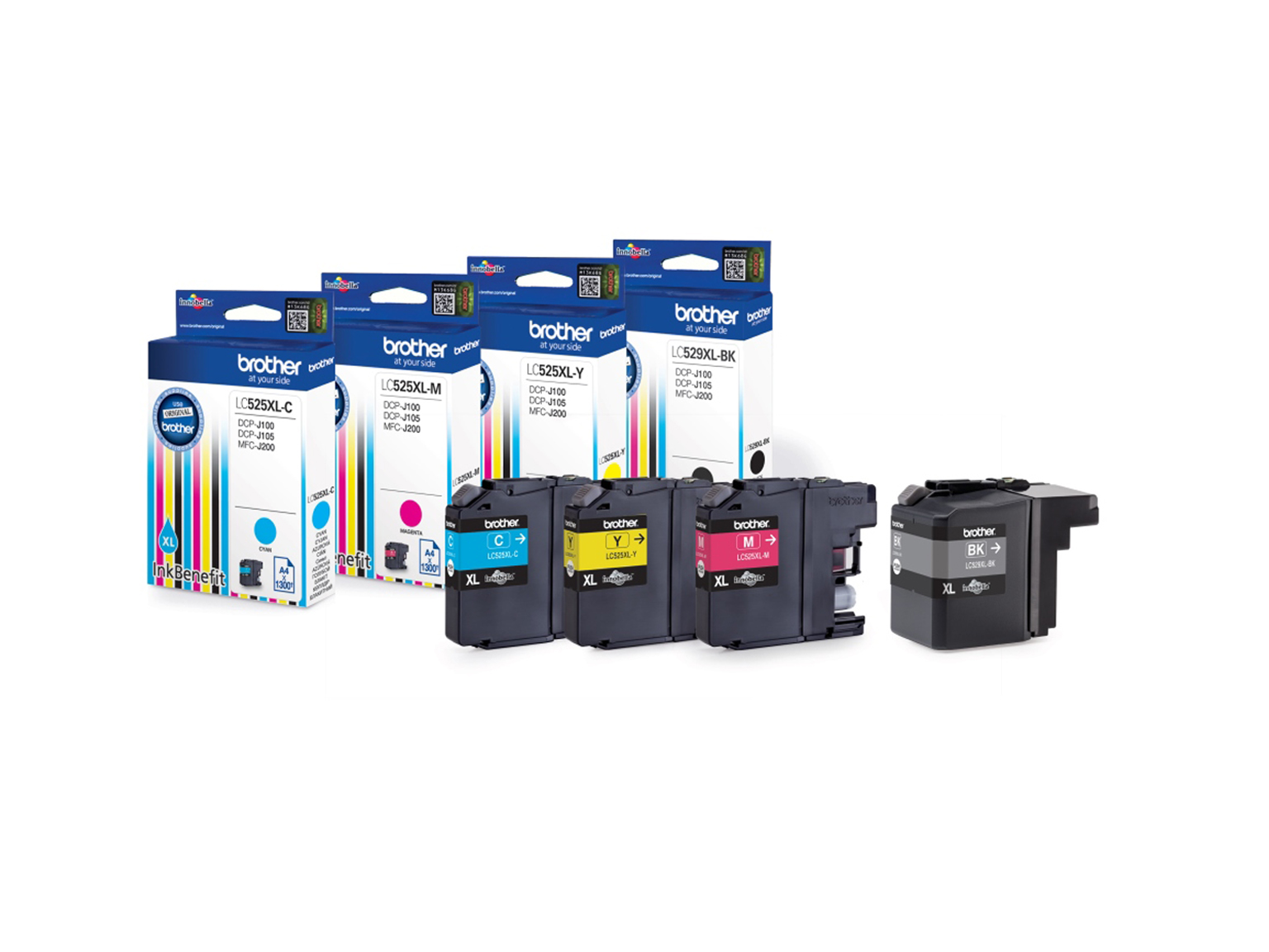 CMYK inkoustové kazety Brother