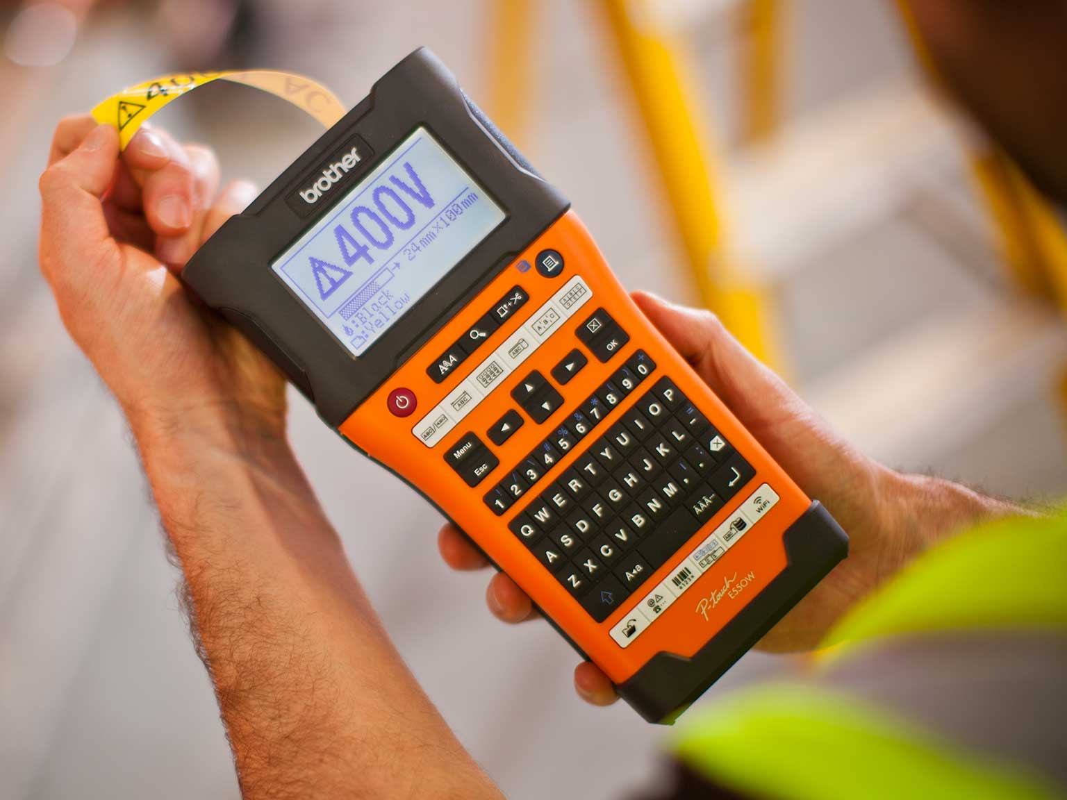 Brother PT-E550 Label Printer In Hand