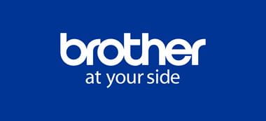 white brother logo on blue background
