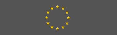 EU flagg med  gule stjerner i en sirkel