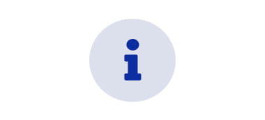 Unterstützung mit blauer Ikone auf grauem Hintergrund