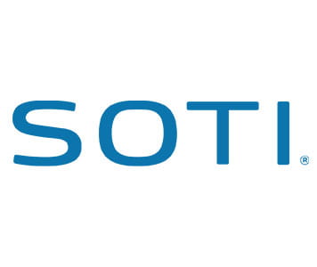SOTI logo on a white background