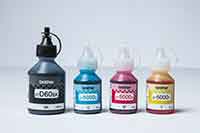 Řada barevných inkoustových lahviček pro DCP-T310