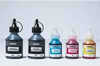 Kompletní řada inkoustových lahviček CMYK pro MFC-T910DW