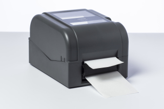 Peeler automat de etichete Brother PA-LP-003 instalat pe imprimantă de etichete din gama TD-4T
