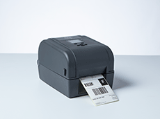 Етикетен принтер от серия TD-4T отпечатва етикет с баркод