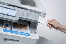 MFP with large LCD screen and colour output, and NFC card