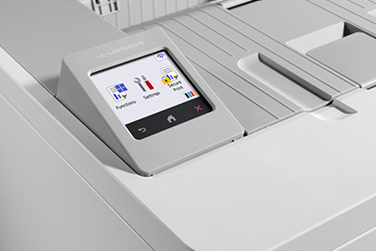 Close up of Brother HL-L8230CDW printer screen