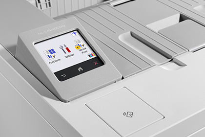 Close-up of Brother HL-L8240CDW printer screen