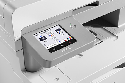Close up of Brother MFC-L8340CDW printer screen