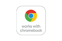 Works with chrome book logo