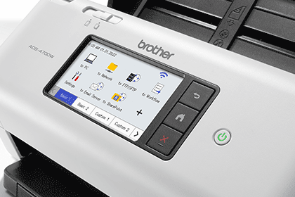 ADS-4700W touchscreen, keys