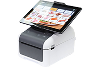 Brother TD-4 tablet holder accessory holding a tablet