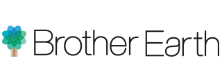 Brother Earth Logo Tree Left Text Single Line