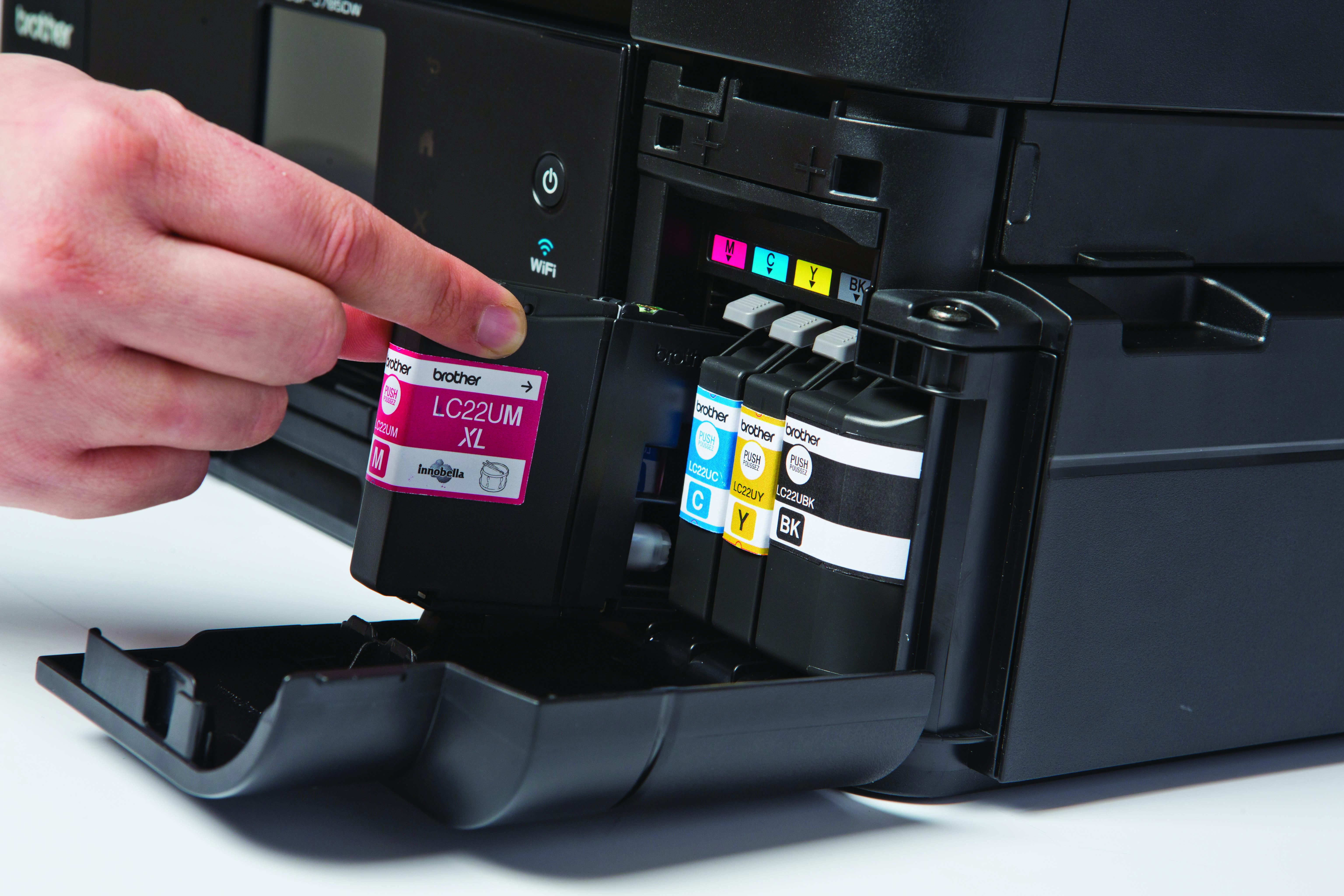 DCP-J785W replacing ink