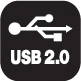 Hi-Speed USB 2.0 connection interface