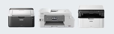 Line up of printers available with All in Box