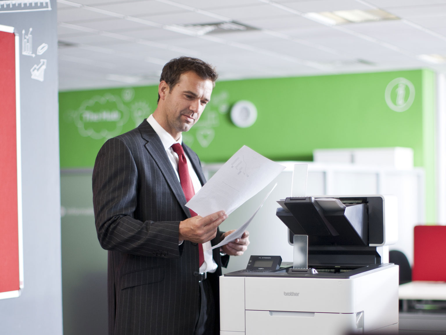 Imprimante Brother bureau banque assurance