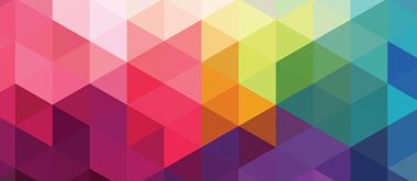 scala di colori con figure geometriche