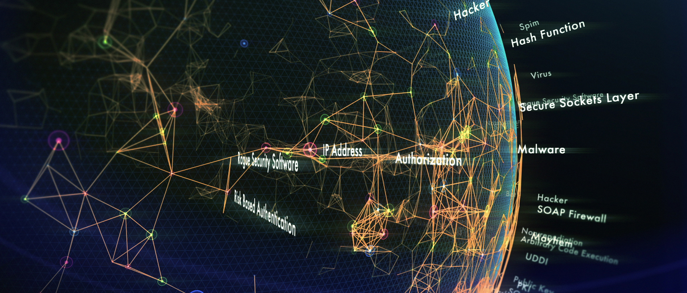 Dati digitali viaggiano attraverso il globo terrestre