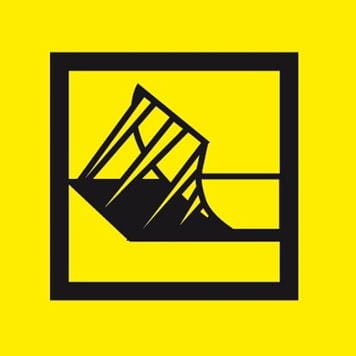 Logo giallo per adesivo rinforzato per etichette P-touch Brother