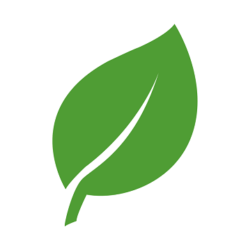 Icona di una foglia verde