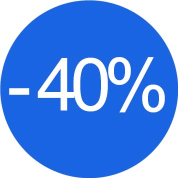 Risparmio fino al 40%