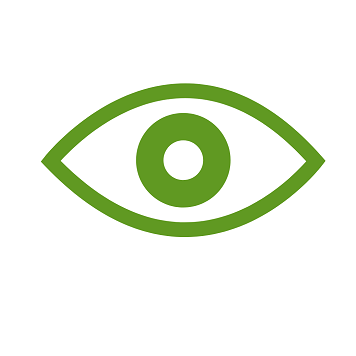 Icona occhio verde