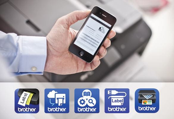 Stampa da smartphone con loghi App mobile Brother