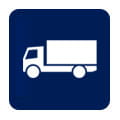 icona con camion per logistica