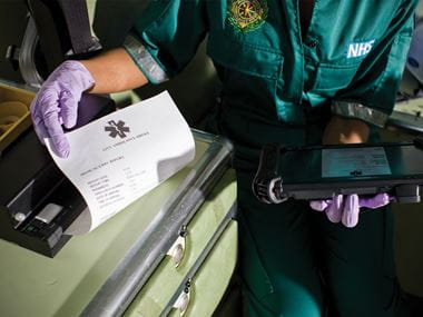 stampante portatile Brother PJ stampa documento in ambulanza