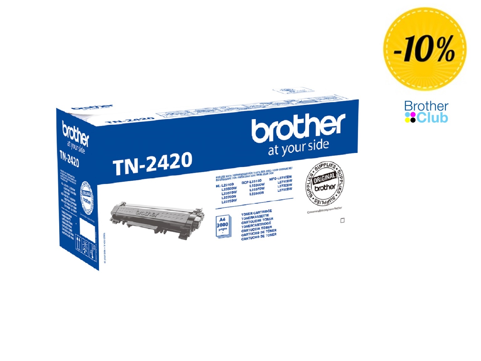 Toner Brother nero originale TN2420