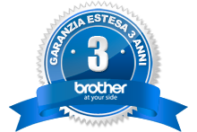 Logo Brother garanzia estesa 3 anni