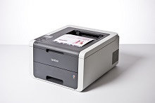 foglio a colori stampato con stampante LED a colori compatta Brother HL3140CW
