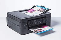 Fogli in stampa tramite ADF cn stampante multifunzione inkjet compatta Brother MFC-J491DW