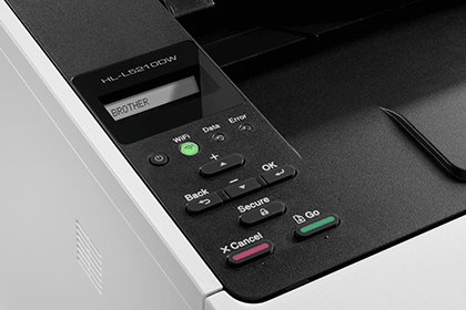 dettaglio schermo e tasti Stampante Brother HL-L5210DW