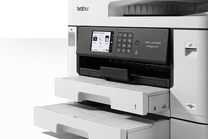 dettaglio cassetti stampante multifunzione inkjet Brother