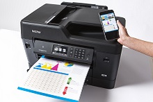 Foglio stampato in A3 con stampante multifunzione professionale inkjet Brother MFC-J6930DW