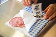 labelling retail sector, pepperoni
