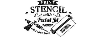 Logo Print Stencil with PocketJet Brother