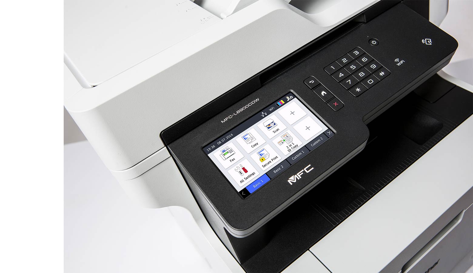 Stampante Beother MFC-L8900CDW dettaglio display soluzioni integrate