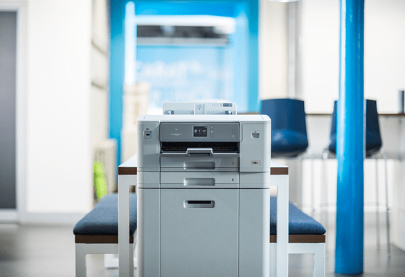 Brother HL-J6000DW inkjet printer in office setting