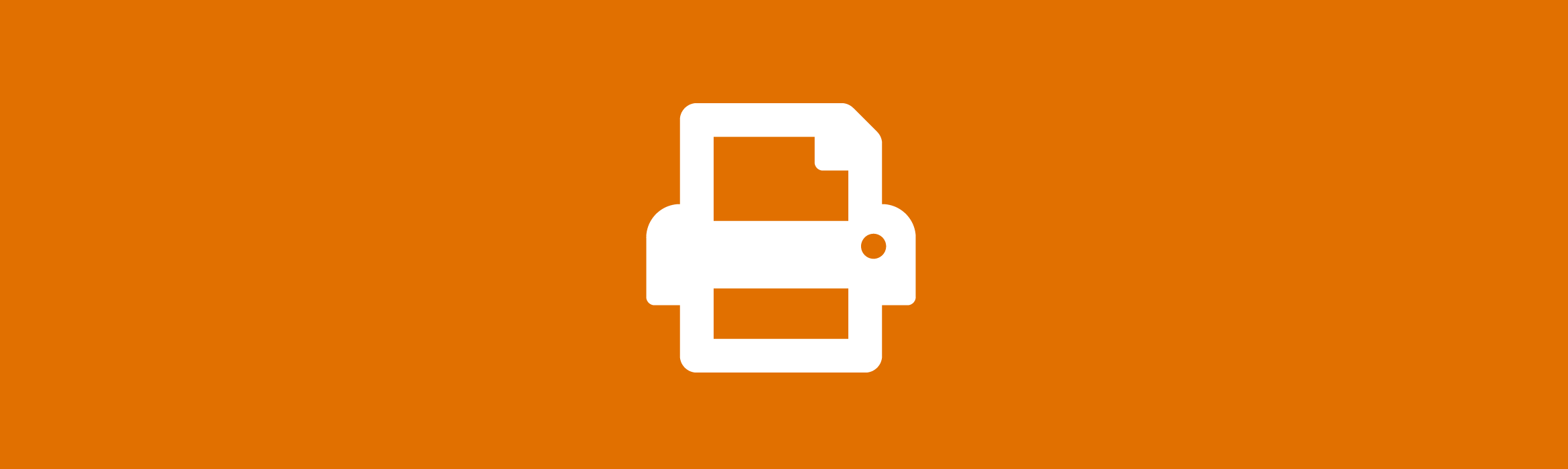 Printer icon - print more for longer