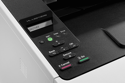 Brother HL-L6210DW screen and buttons
