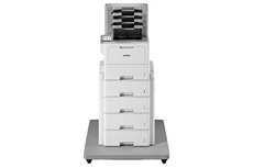 Brother HL-L6410DN on tower tray with staple finisher