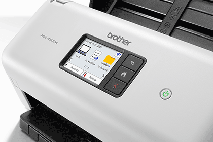 ADS-4500W touchscreen, keys