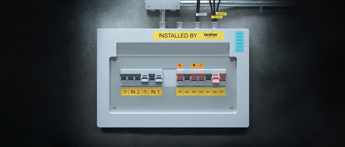 Labelled fuse box