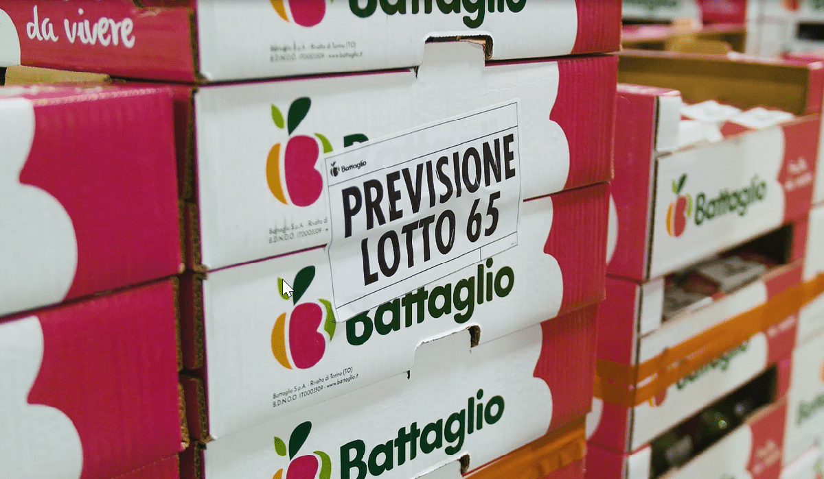 Battaglio - fruit pallet with label