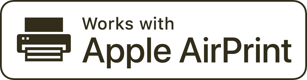 Logo Works with Apple AirPrint