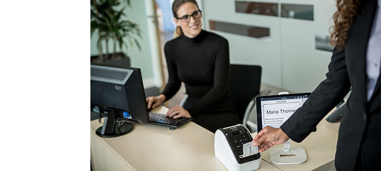 visitor management registration label